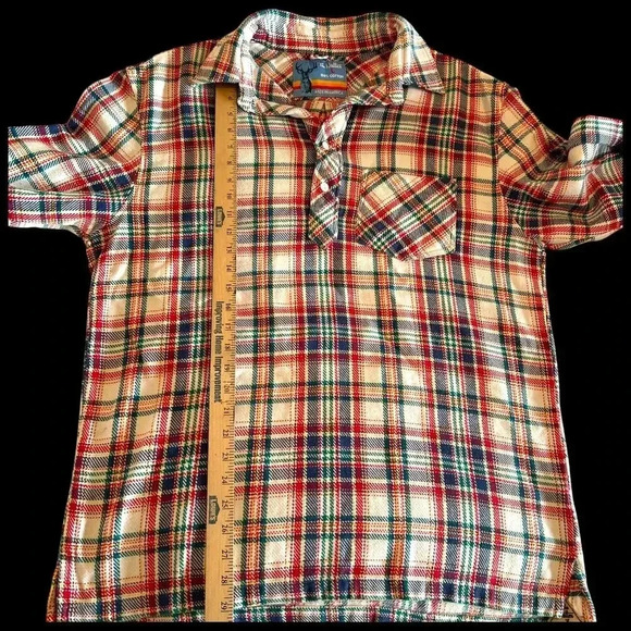The Nutter Chubbies Plaid Pullover Shirt Mens Size L Long Sleeve Heavyweight USA - Picture 7 of 10